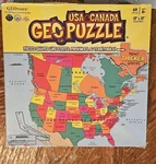 Usa & Canada Geopuzzle 69 Piece Jigsaw Geotoys Dr Smart Fun. Fixed Price $7.00.