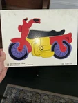Vtg Motorcycle 1988 Judy/ Instructo Pieces Educational Puzzles J040111. Fixed Price $12.00.