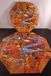Vtg 1973 Springbok Octagonal Puzzle "the Mothball Squadron" By Roger Blum. Fixed Price $199.95.
