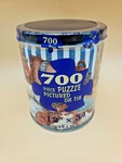 Vintage Cute Puppies Puzzle Amg Corp. Tin 700 Piece 12" X 34" New Sealed. Fixed Price $14.99.