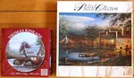 Thomas Kinkade/terry Redlin Puzzles-both Missing 1 Piece-lot Of 2-750 Piece-cute. Fixed Price $5.35.