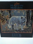 1997 Wolf Autumn Glow 1000 Piece Jigsaw Puzzle Ceaco Mcguire 27"X20". Fixed Price $19.90.