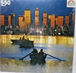 Random House Rowboats Night Puzzle 550PCS Cityscape Silhouette Water New. Fixed Price $25.99.