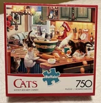 Buffalo Games Jigsaw Puzzle Cats Kitten Kitchen Capers 750 Pcs 97070. Fixed Price $8.25.
