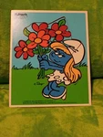Vintage Playskool Wooden Puzzle Smurfette Spring Beauty #325-7 Wallace Berrie. Fixed Price $12.00.