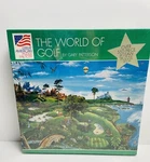 550 Piece Puzzle The World Of Golf Gary Patterson 1994 Great American - New. Fixed Price $12.99.