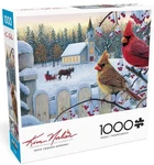 Buffalo Games Jigsaw Puzzle; White Crimson Morning By Kim Norlien; 1000 Pcs. Fixed Price $13.95.