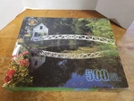 Vintage 1998 Merrigold Press White Bridge Accadia Maine 500 Pc Puzzle New 14X18". Fixed Price $9.95.