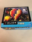 New Sealed Mega Puzzles Click 1000 Piece Hot Air Balloons Ages. Fixed Price $7.50.