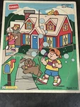 Our House Easy Playskool 1992 Wooden Board 6-PIECE Puzzle. Fixed Price $11.99.