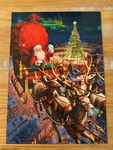 The Polar Express Santa With Sleigh Puzzle 300 Pieces Hallmark 19.25 13.75. Fixed Price $16.98.