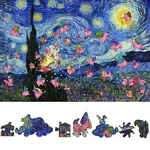 Wooden Jigsaw Puzzle For Adults By Foxsmartbox - 400 Pieces The Summer Night. Fixed Price $105.99.