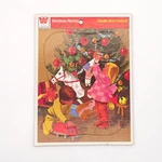 Vtg 1977 Whitman Christmas Morning Frame Tray Puzzle 12 Pc Children Tree 70S. Fixed Price $13.59.
