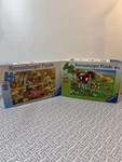 Lot Of 2 Ravensburger Puzzle 35 $ 80 Pieces Complete Children 4+ Animal & Road. Fixed Price $19.99.