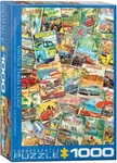 Eurographics Puzzle; Vintage Travel Collage; 1000 Pieces. Fixed Price $17.95.