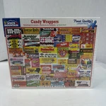 Candy Wrappers 1000-PC White Mountain Jigsaw Puzzle, New, Sealed Box. Fixed Price $21.59.