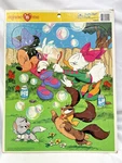 Vintage Disney Minnie Golden Frame Tray Puzzle Mouse Daisy #4550B-6. Fixed Price $10.00.