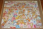 Vintage Springbok Jigsaw Jamboree Puzzle Contest - Janet Cleland Art Assembled. Fixed Price $48.00.
