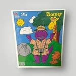 New Vintage Barney And Friends Safari 25 Piece Cardboard Puzzle Milton Bradley. Fixed Price $9.99.
