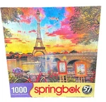 New! Springbok Puzzle - Paris Sunset 1000 Piece Jigsaw Sealed. Fixed Price $14.99.