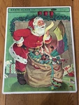 Vintage 1953 Whitman Santa Claus Frame Tray Puzzle #4424 14.5 X 11.5 Usa Made. Fixed Price $12.50.