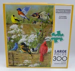 Buffalo Games Songbird Menagerie 300 Large Piece Puzzle Hautman Brothers New. Fixed Price $21.99.