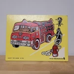 Vintage 1980 Judy/instructo Fire Engine Wooden Tray Puzzle 14 Pieces J606017. Fixed Price $17.99.