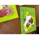 Vintage Playskool Sifo Wooden Puzzles Lot Indian 360-11 Dog Inlay Toy Mcm. Fixed Price $11.16.
