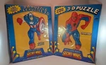 Illco Marvel Super Heroes Spiderman & Captain America 11 Piece 3-D Puzzle 1985. Fixed Price $39.00.