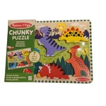 Melissa & Doug Wooden Chunky Dinosaur Puzzle 7 Pc Toddler Kids Educational Toy. Fixed Price $17.00.