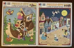 Set Of 2 Vintage 1988 Milton Bradley Ups Nursery Rhyme Puzzles. Fixed Price $20.00.