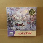 Springbok Night Before Christmas 1000 Piece Jigsaw Puzzle Nicky Boehmen 24"X 30". Fixed Price $21.00.