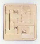 Infinite Calendar Brainteaser Wooden Puzzle. Fixed Price $9.95.