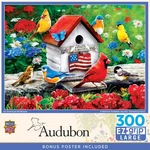 Masterpieces - Audubon American Birdhouse 300 Ez Grip Jigsaw Puzzle. Fixed Price $16.99.
