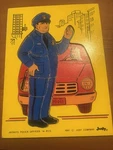 Vintage Rare Judy 1981 Wooden Puzzle Traffic Officer J606013 Very Good Fs. Fixed Price $29.99.