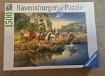 Ravensburger Puzzle "wild Horses" 1500 Pieces. Fixed Price $12.00.