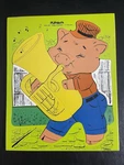 Vintage Wooden And Cardboard Children's Puzzles (7) Total 50'S, 60'S, 70'S. Fixed Price $30.00.