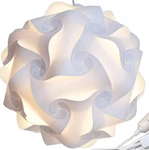 Lightingsky Ceiling Pendant Diy Iq Jigsaw Puzzle Lamp Shade White New, 20 Inch. Fixed Price $19.00.