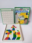 Supermind Pattern Blocks And Cards Leisure Learning Basic Edition Ages 5-9. Fixed Price $18.00.