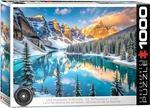 Lake Moraine Winter Alberta 1000 Piece Jigsaw Puzzle Eurographics New. Fixed Price $31.99.