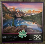 Buffalo Games Mountains On Fire By Chip Phillips 750 Piece Puzzle. Fixed Price $14.99.