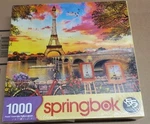 Springbok 1000 Pcs Jigsaw Puzzle Paris Sunset - Made Usa Sealed New Eiffel. Fixed Price $24.99.