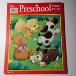 Vintage Puzzle Frame Tray Preschool 1993 7 Piece Cardboard. Fixed Price $10.00.