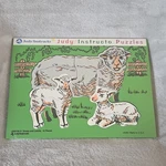 Judy/instructo Sheep And Lambs Animals 10 Piece Wooden Tray Puzzle 1991. Fixed Price $25.00.