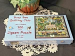 Sunsout 300 Piece Busy Bee Quilting Club Jeri Landers Jigsaw Puzzle 21X24". Fixed Price $24.95.