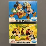 2 Vintage Jaymar 54-PIECE Disney Mini Puzzle Mickey & Minnie Picnic Baseball. Fixed Price $12.99.