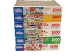 White Mountain Puzzle Lot Of 6 - 1000 Pieces All Complete. Fixed Price $50.00.