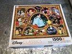 Ceaco Disney Classics Collage Jigsaw Puzzle 1500 Pieces Dreams Collection Euc. Fixed Price $16.99.