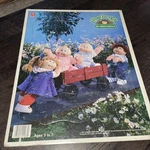 Vintage 1984 Cabbage Patch Kids Frame-tray Puzzle Milton Bradley 4483-3 Wagon. Fixed Price $10.00.