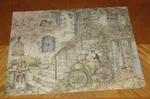 Kim Jacobs Art - Morning Visitor Vintage 1989 Cobblestone Way Puzzle Complete. Fixed Price $25.00.